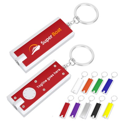 Super Bright LED Flashlight With Swivel Key Chain