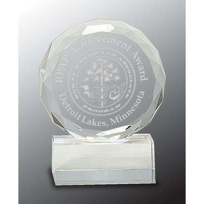 Round Crystal Award