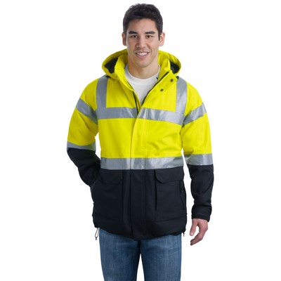 Port Authority® ANSI 107 Class 3 Safety Heavyweight Parka Coat