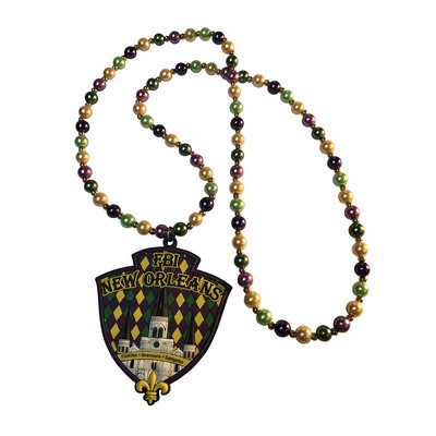 Custom Beaded Medallion Lanyard