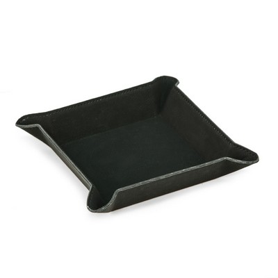 Square Valet "Leatherette"-Black