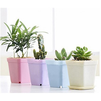 Square Plastic Plant Pot