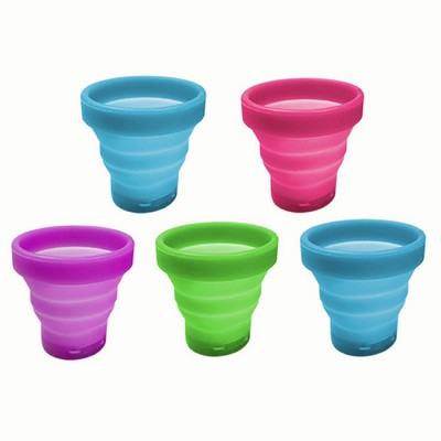 5 Oz. Silicone LED Light Folding Cup