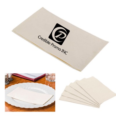 4"x8" Custom Dinner Napkin-Ivory