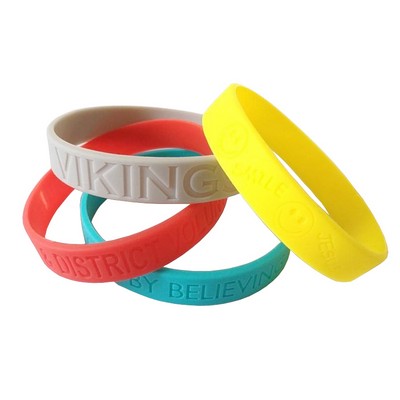 Silicone Bracelet With Your Logo Debossed