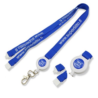 Badge Holder Neck Lanyard w/ Safe Neck Breakaway