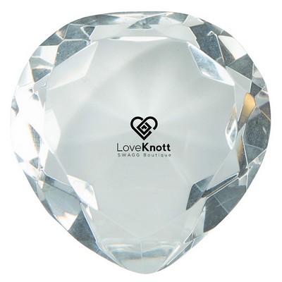 Crystal Heart Paperweight