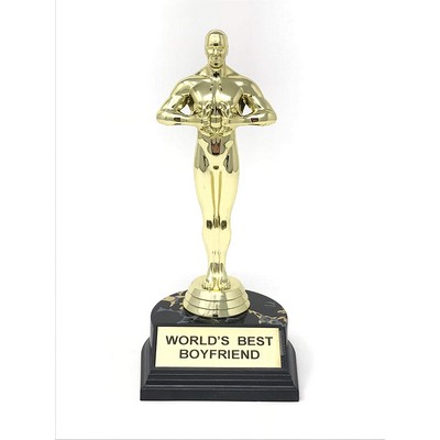 World's Best Boyfriend Trophy- 7 Inch Novelty Trophy