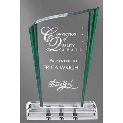 Green Acrylic Magnetique Wave Award