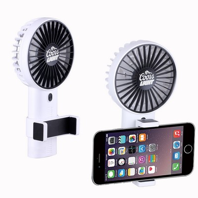 Electric Handhold Fan w/Phone Holder