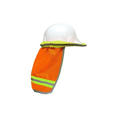 Orange High Viz Hard Hat Neck Shade