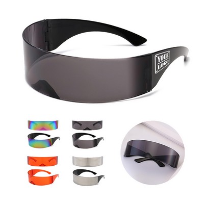 Futuristic Single Shield Sunglasses