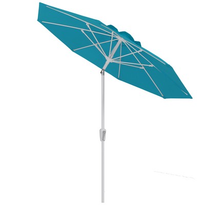 US Made 7 1/2 Foot Commercial 8 Panel Market Umbrella w/Crank Lift & Auto Tilt