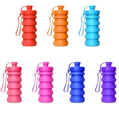 400ml Silicone Telescopic Water Bottle