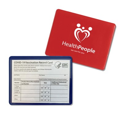 Covid-19 Vaccination Card Holder (Holds 4" x 3" Card)