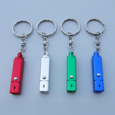 Aluminum Mini LED Keychain