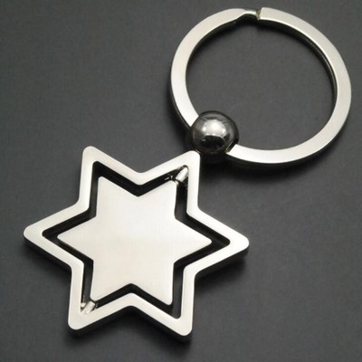 Star Shape Spinner Keychain