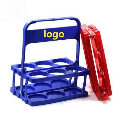 Creative Plastic Portable Folding 6-Pack Beer Basket