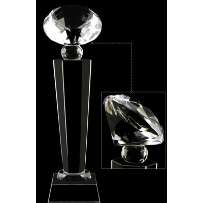 Diamond Optical Crystal Award Trophy