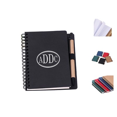 Custom Spiral Notebook With Pen