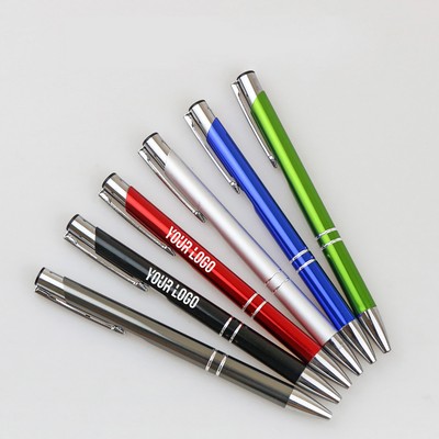 Metal Gel Retractable Ballpoint Pen