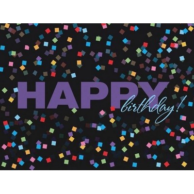 Confetti Wishes Birthday Card