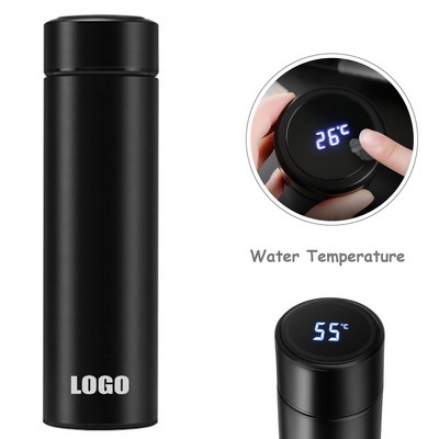 500 ml Stainless Water Bottle w/Temperature Lid