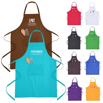 Polyester Kitchen Aprons With Pockets