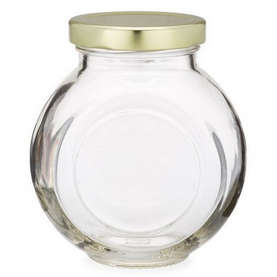 10.5 oz Clear Round Glass Jar