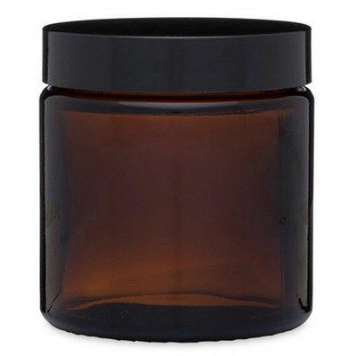 4 oz Amber Glass Straight Sided Jars