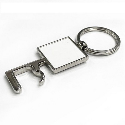 Square Top Phone Stand Bottle Opener Keychain