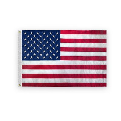 2'x3' USA 400D Nylon Embroidered Flag