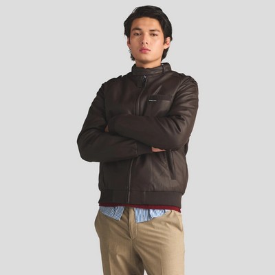 Men's Faux Leather Iconic Racer Jacket