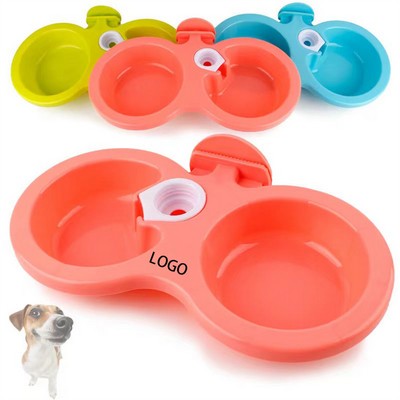 Double Pet Feeder Bowl