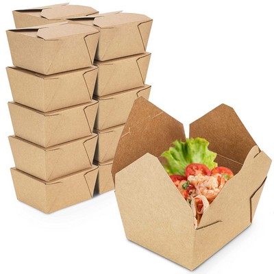 30 Oz Kraft Paper Take Out Food Boxes