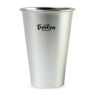 Pre-Game Aluminum Stadium Cup - 18 Oz. - Silver