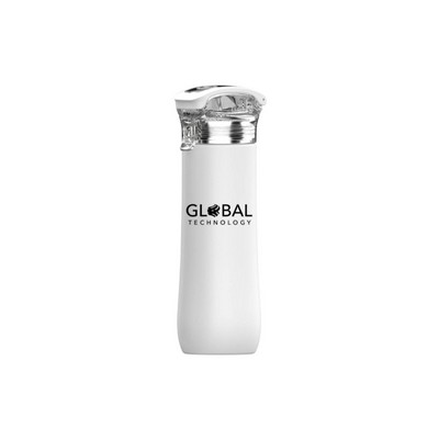 Double Wall Snap Lid Stainless Steel Water Bottle, 23 oz.