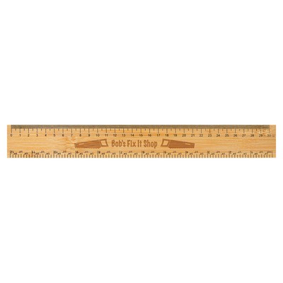 12" Bamboo Ruler