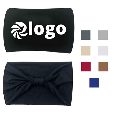 Custom Wide Headbands for Women Sport Yoga Turban Hair Accessories