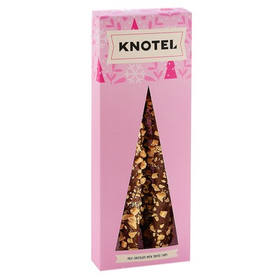 Chocolate Pretzel Rod Holiday Boxes (4 Piece) - Milk Chocolate Toffee