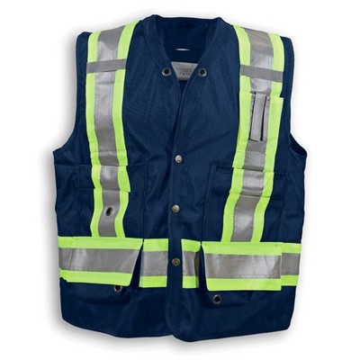 150D Navy Blue Econo Surveyor Vest