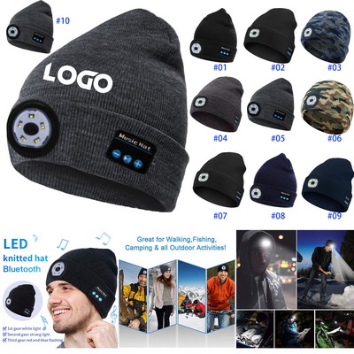 Bluetooth® Unisex LED Beanie Hat with Light