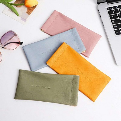 Squeeze Leather Sunglasses Pouch