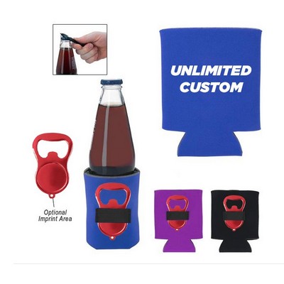 Bottle sleeve with bottle opener