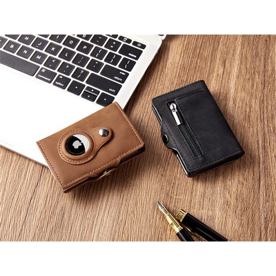 RFID POP-UP Leather Wallet Men Wallet Tracker Case Wallet