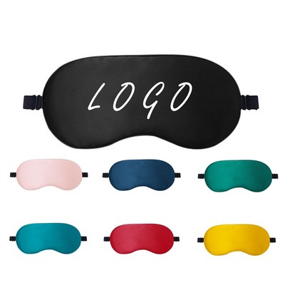 Adjustable Imitation Silk Sleep Eye Mask