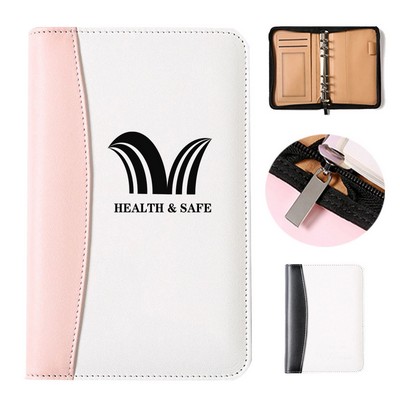 Multi-Functional Business Zipper Bag Notepad