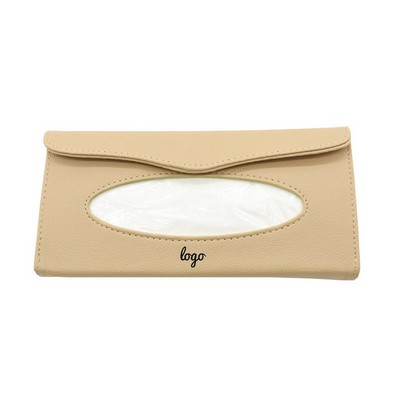 PU Leather Car Tissue Holder