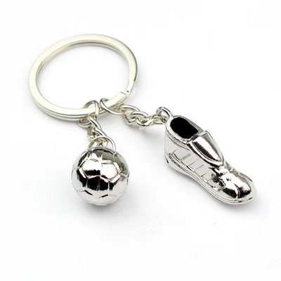 Soccer Boot Key Chain Ring