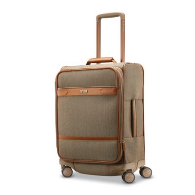 Hartmann® Terracotta Brown Herringbone Deluxe Domestic Carry On Expandable Spinner